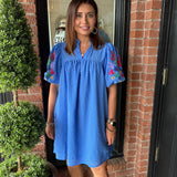 Ayla Embroidery Sleeve Dress