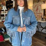 Ada Denim Fringe Jacket