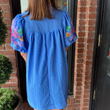 Ayla Embroidery Sleeve Dress