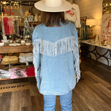 Ada Denim Fringe Jacket