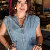 Hannah Denim Mini Dress