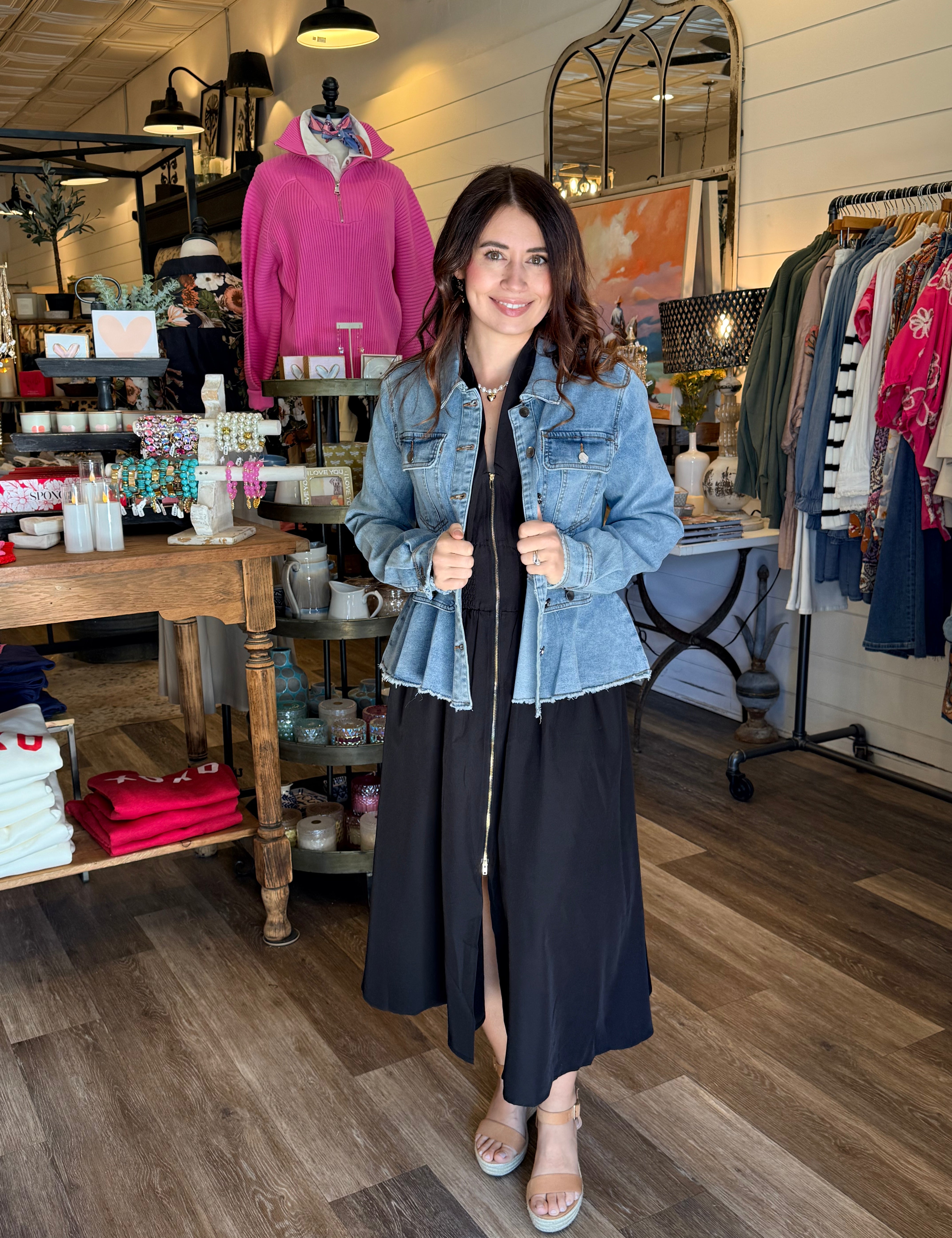 Morgan Front Zip Up Dress