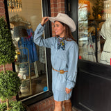 Daisy Denim Button-Up Dress