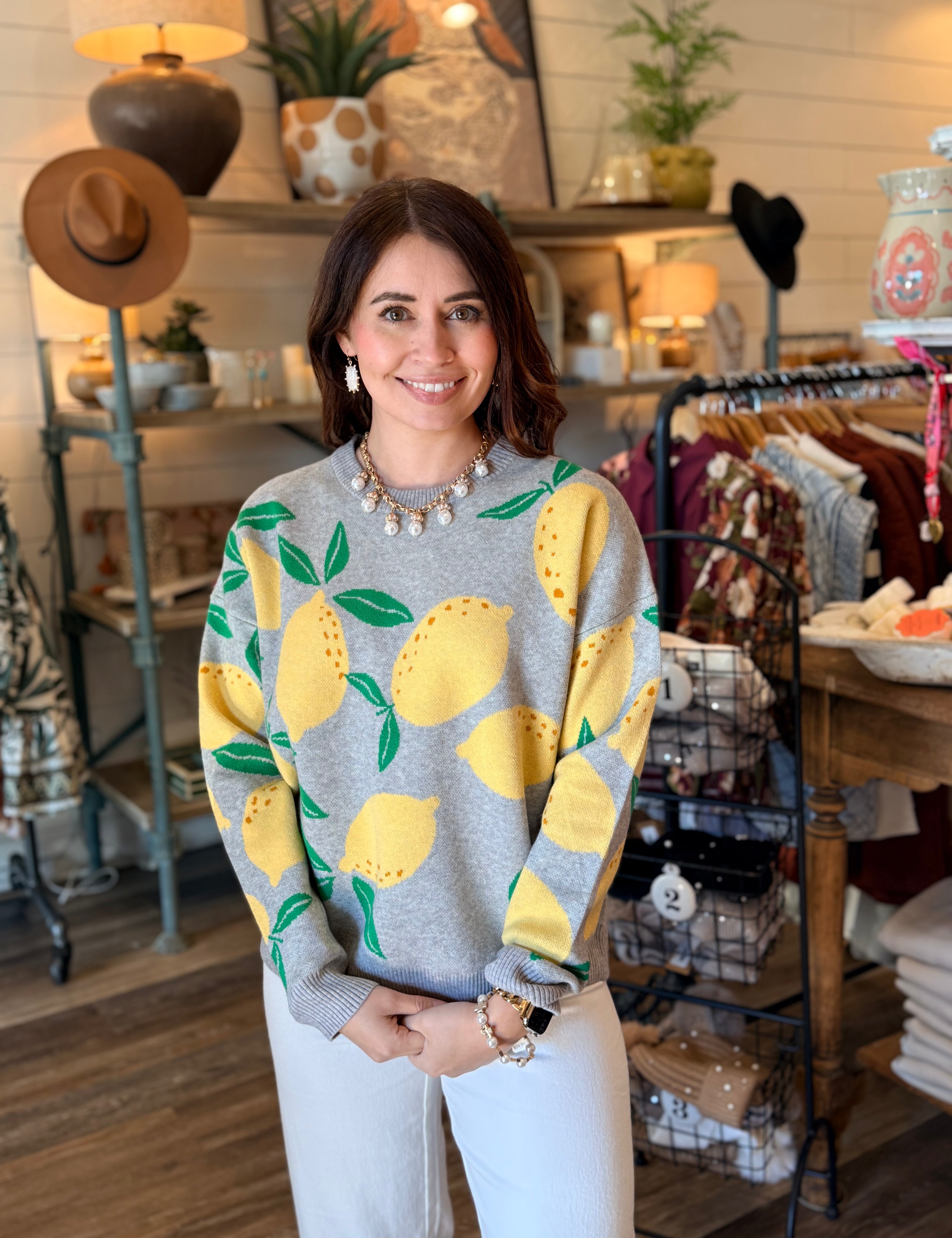 Leslie Lemon Sweater