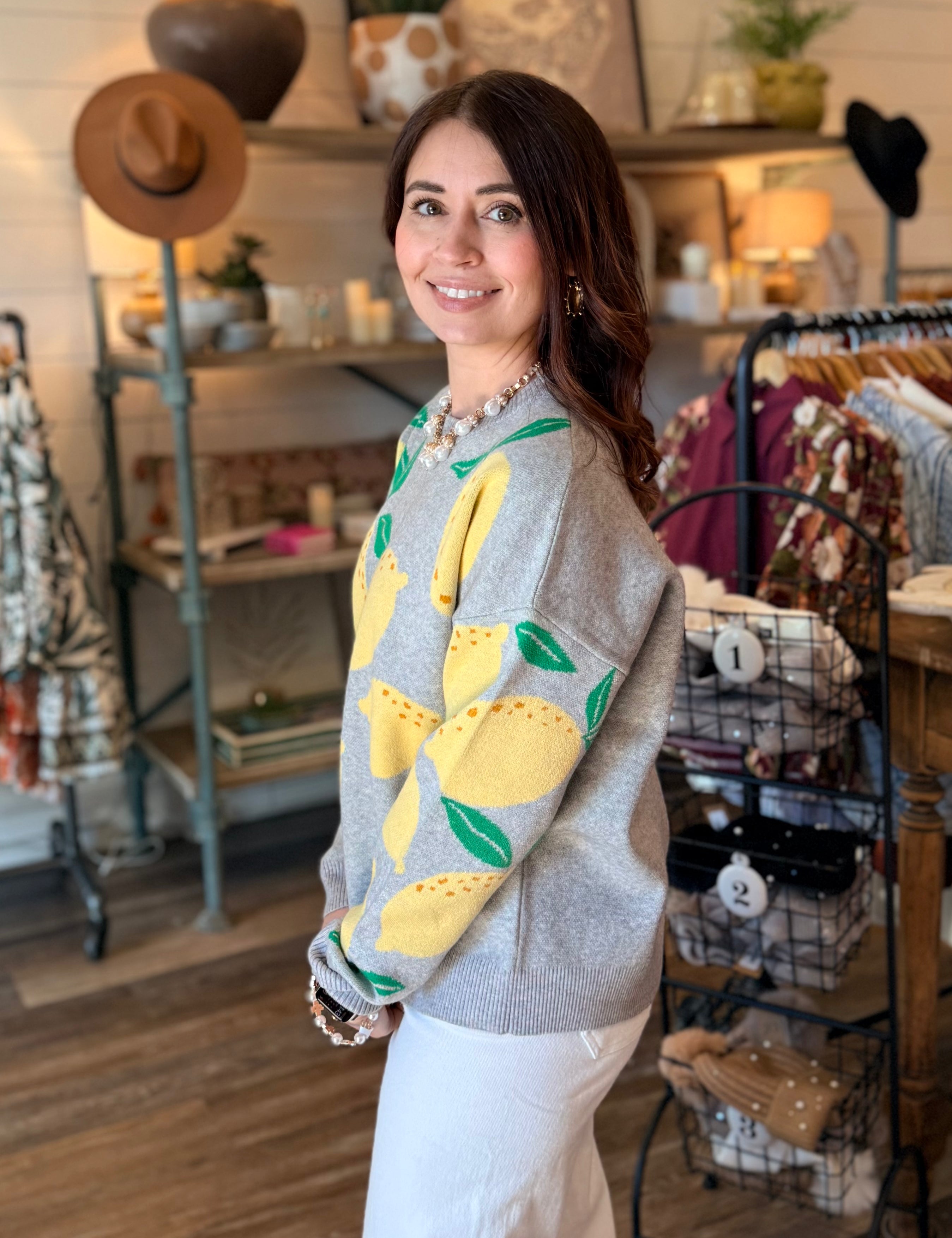 Leslie Lemon Sweater