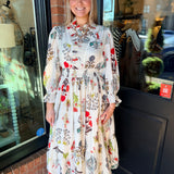 Elodie Smocked Waist Floral Dress