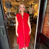 Morgan Front Zip Up Dress