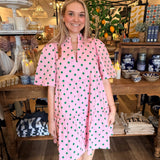 Riana Dot Shift Dress