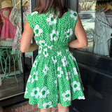 Lisa Floral Zip Up Dress