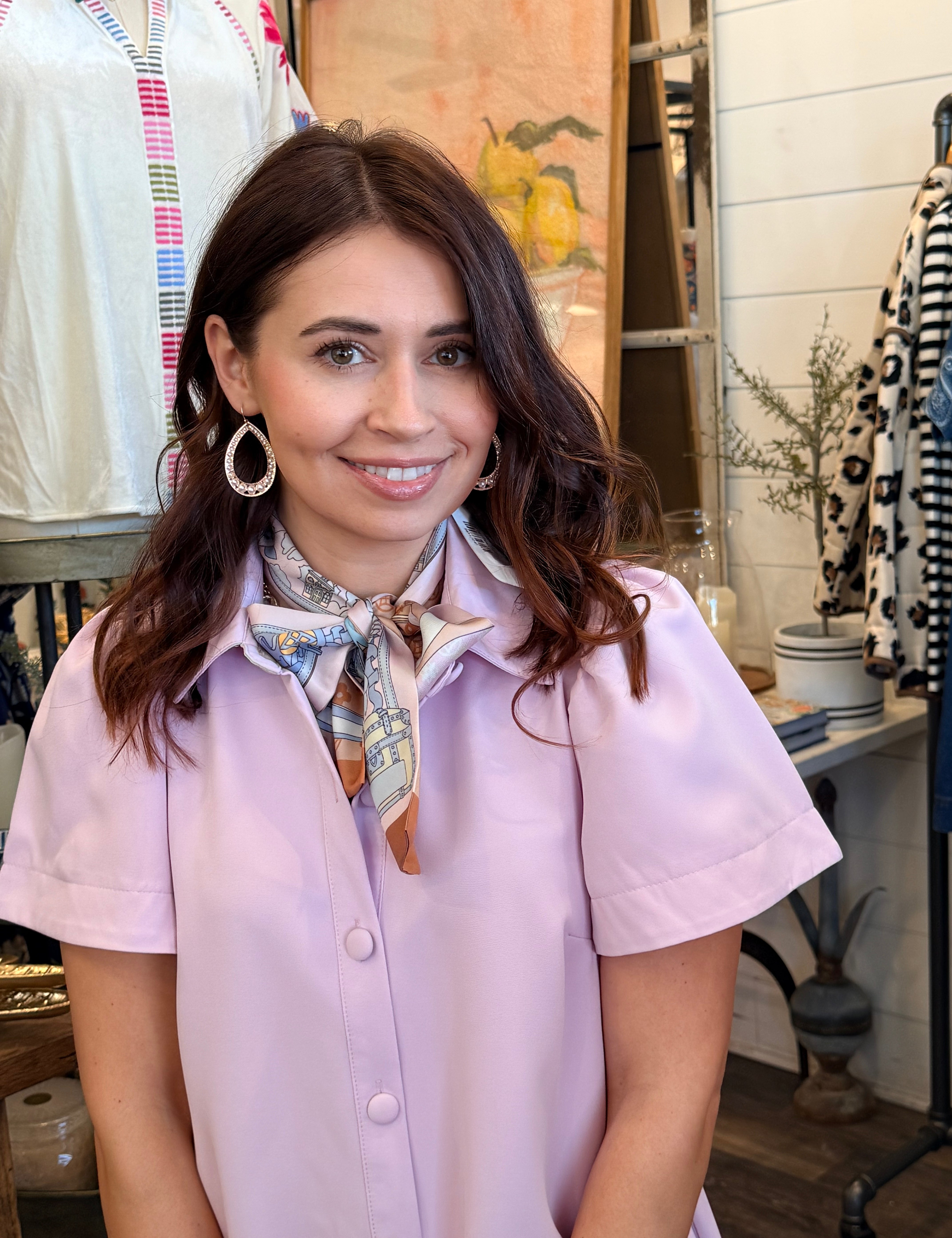 Harper Button Mini Dress