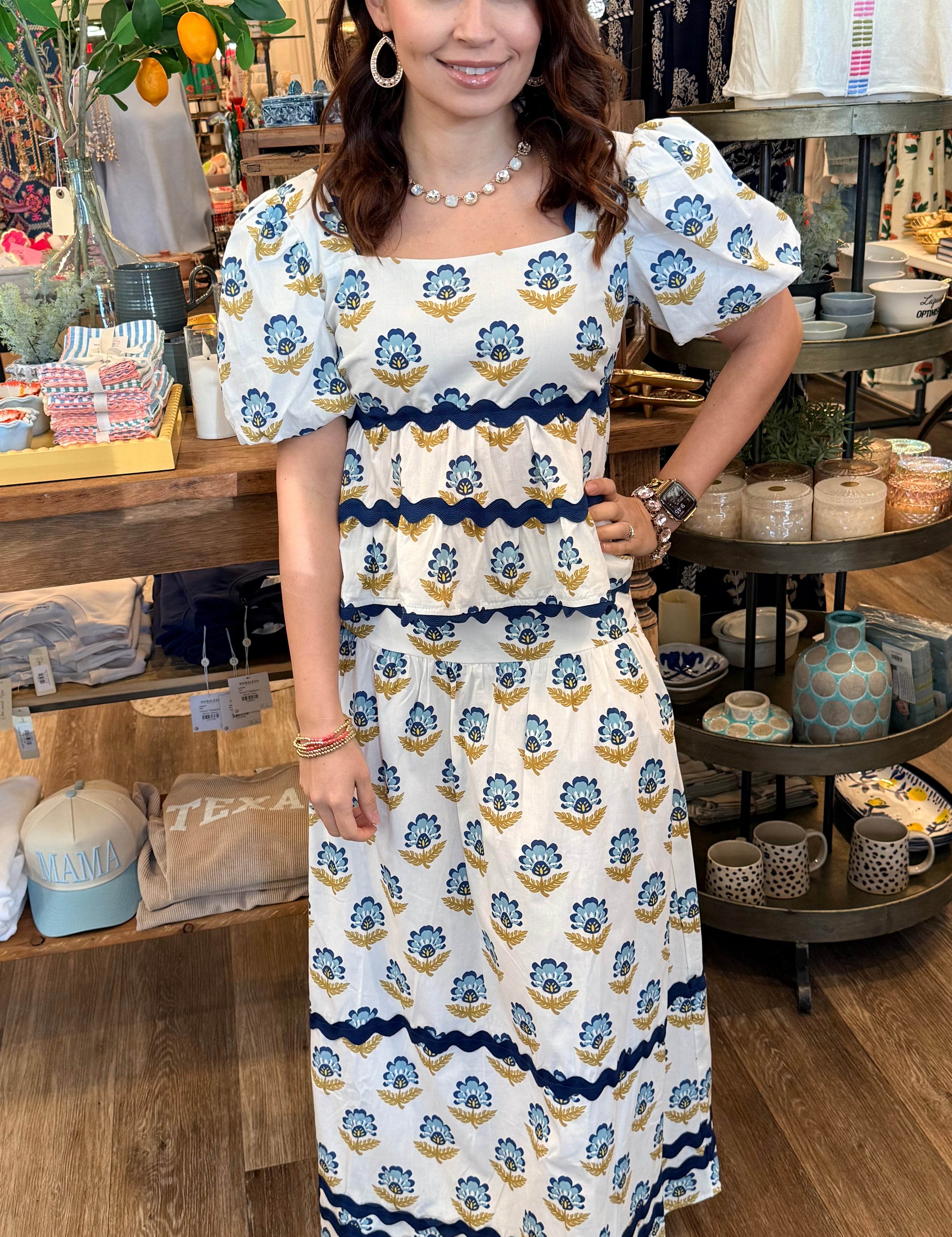 Margot Floral Peplum Top