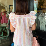 Lyle striped top