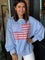 American Flag Terry Sweatshirt