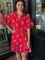 Lora Swiss Dot Floral Dress