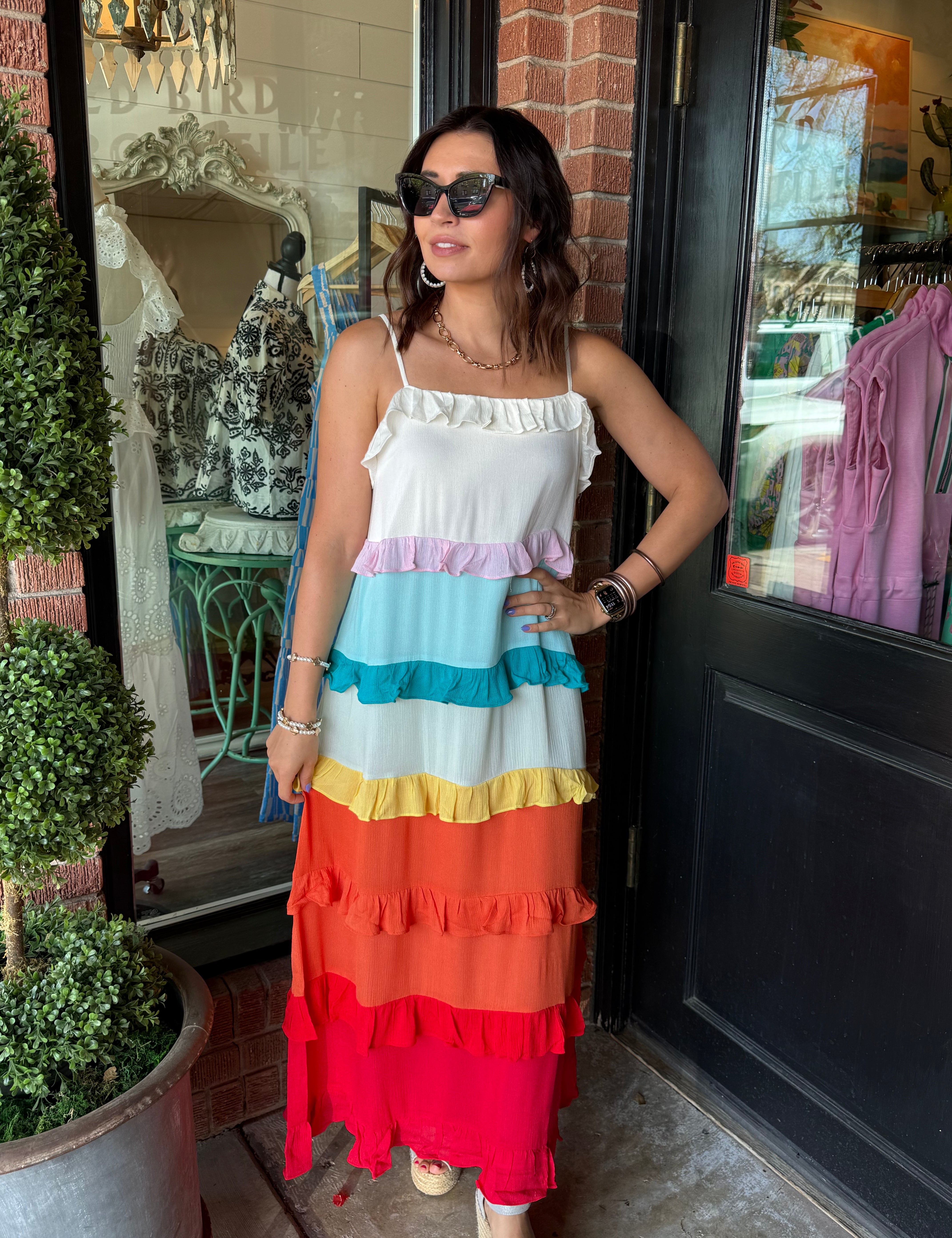Diana Rainbow Maxi Dress