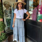 Elizabeth Long Tiered Skirt