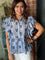 Lily Peplum Floral and Striped Top