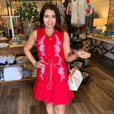 Lainey Embroidered Mini Dress