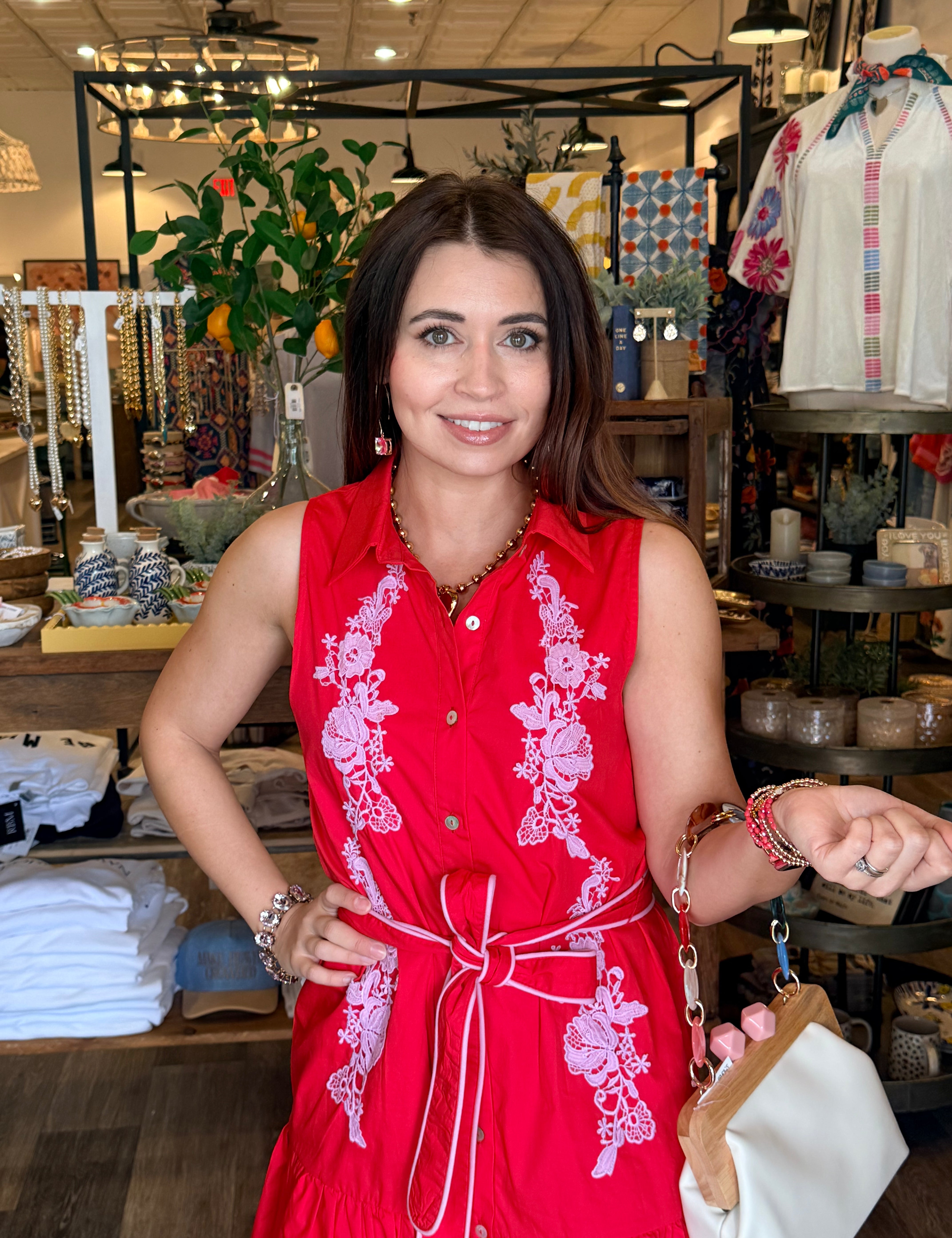 Lainey Embroidered Mini Dress