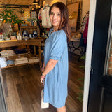 Josie Washed Denim Dress