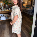 Kate Floral Denim Shirt Dress