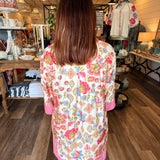 Jena Pink Floral Dress