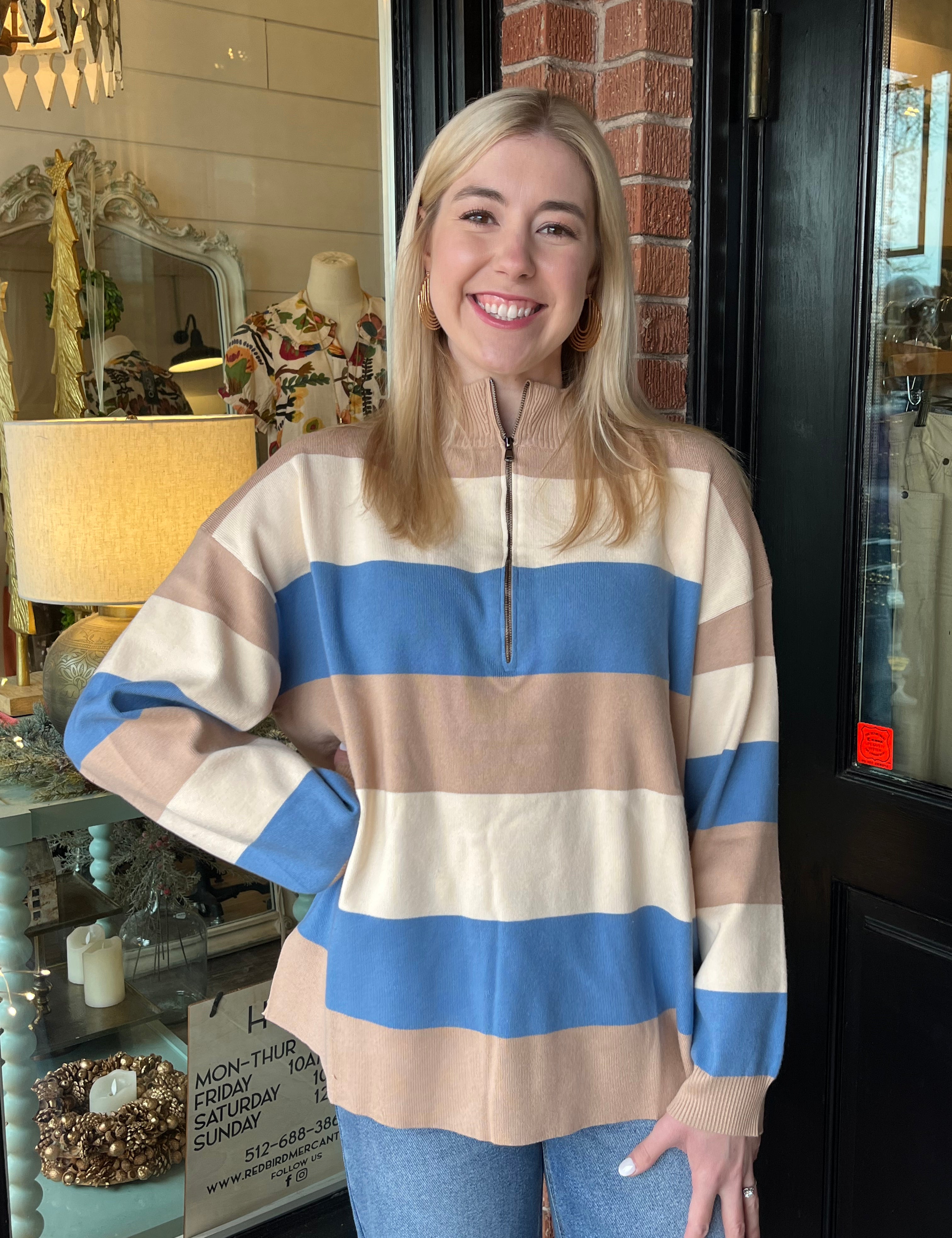 Daphne Striped Pullover