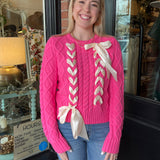 Sheila Pink Ribbon Sweater