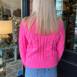 Sheila Pink Ribbon Sweater