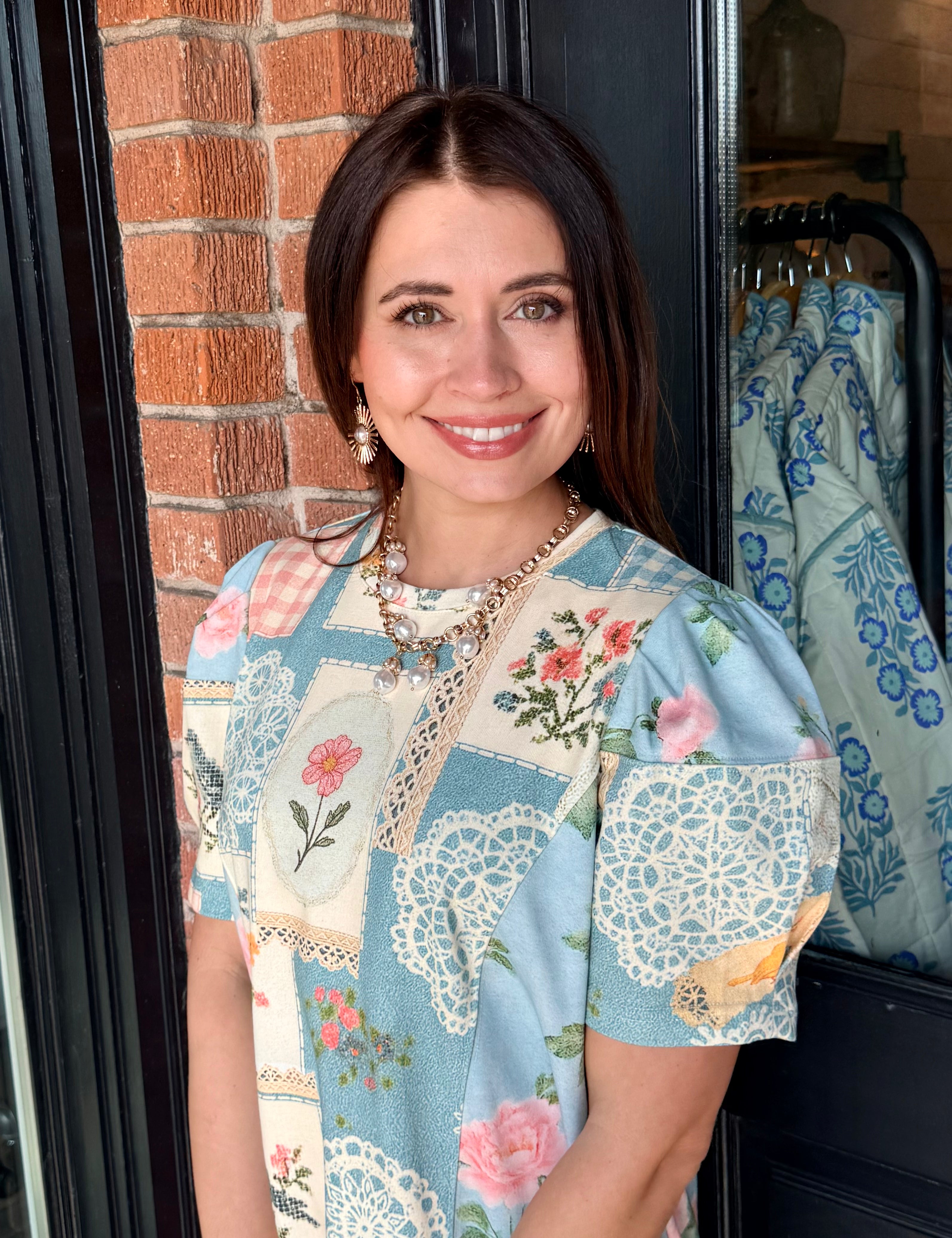 Mia Floral Patchwork Dress