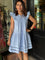 Audrey Eyelet Detailed Tassel Mini Dress