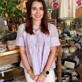 Blaire Mesh Babydoll Top