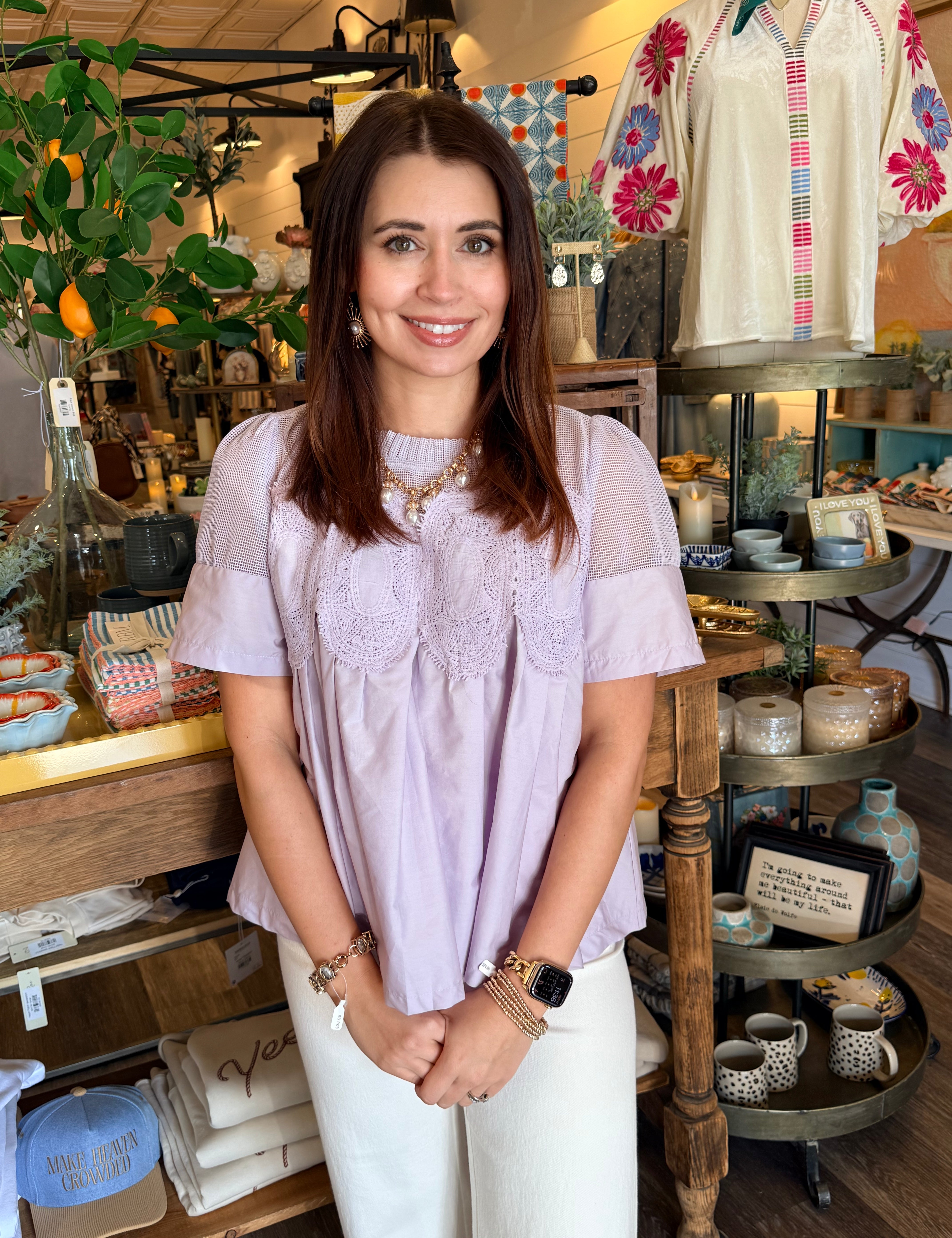 Blaire Mesh Babydoll Top