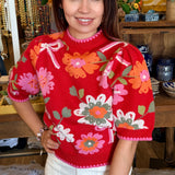 Caroline Floral Sweater