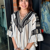 Evie Embroidered Top