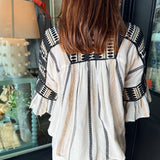Evie Embroidered Top