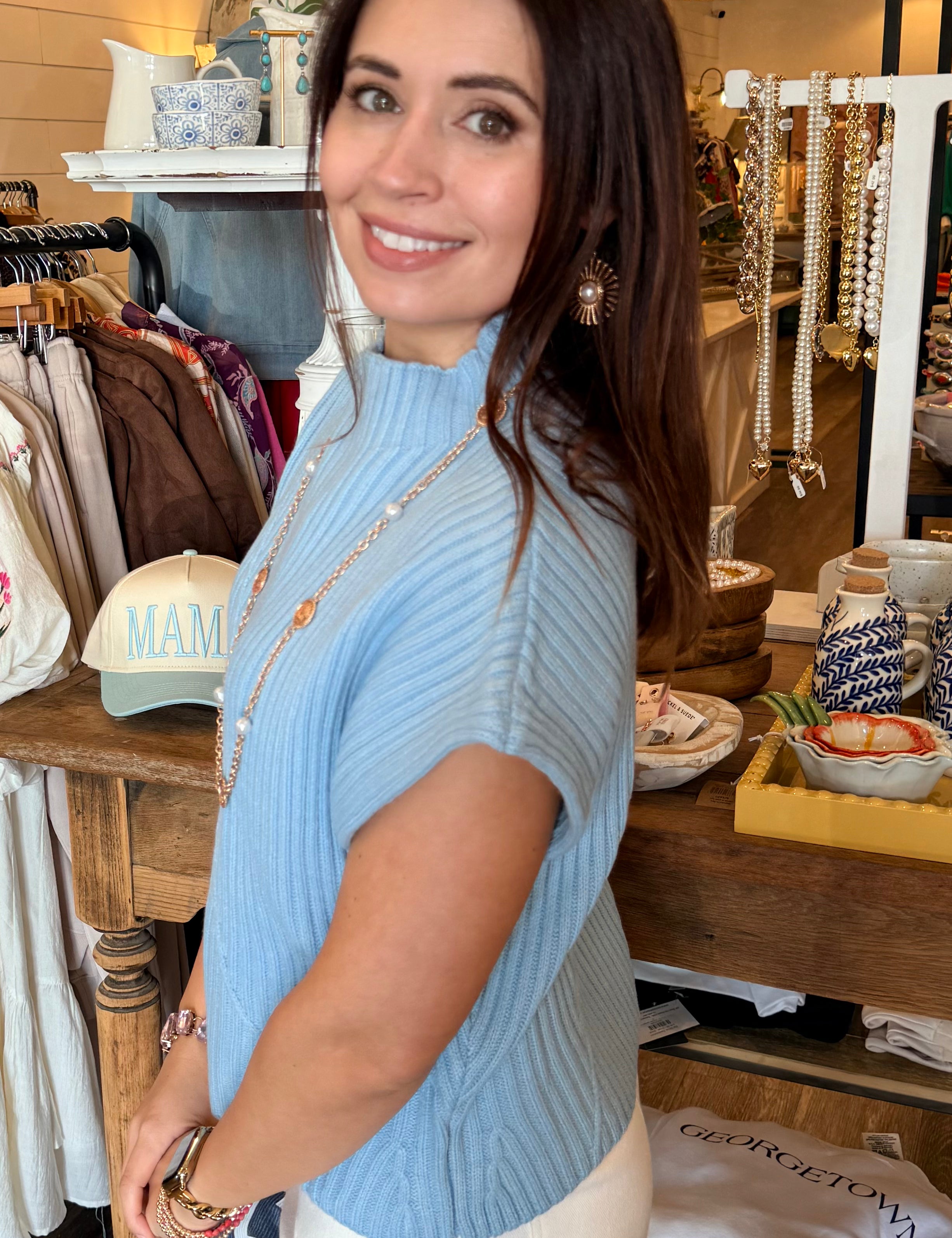 Macey Ribbed Knit Top