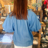 Megan Tie Collar Top