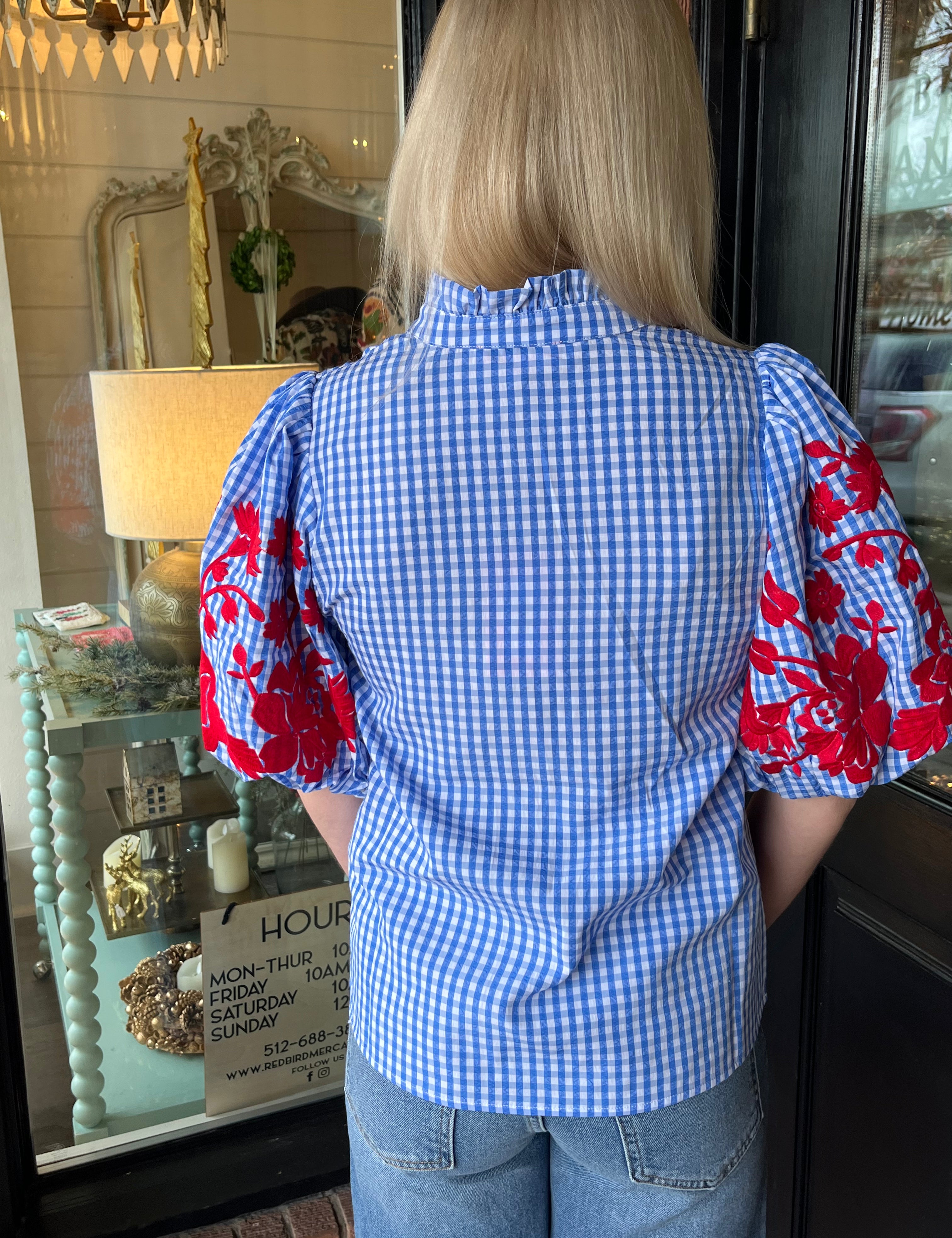 Claire Gingham Top