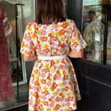 Ruby Button Up Floral Dress