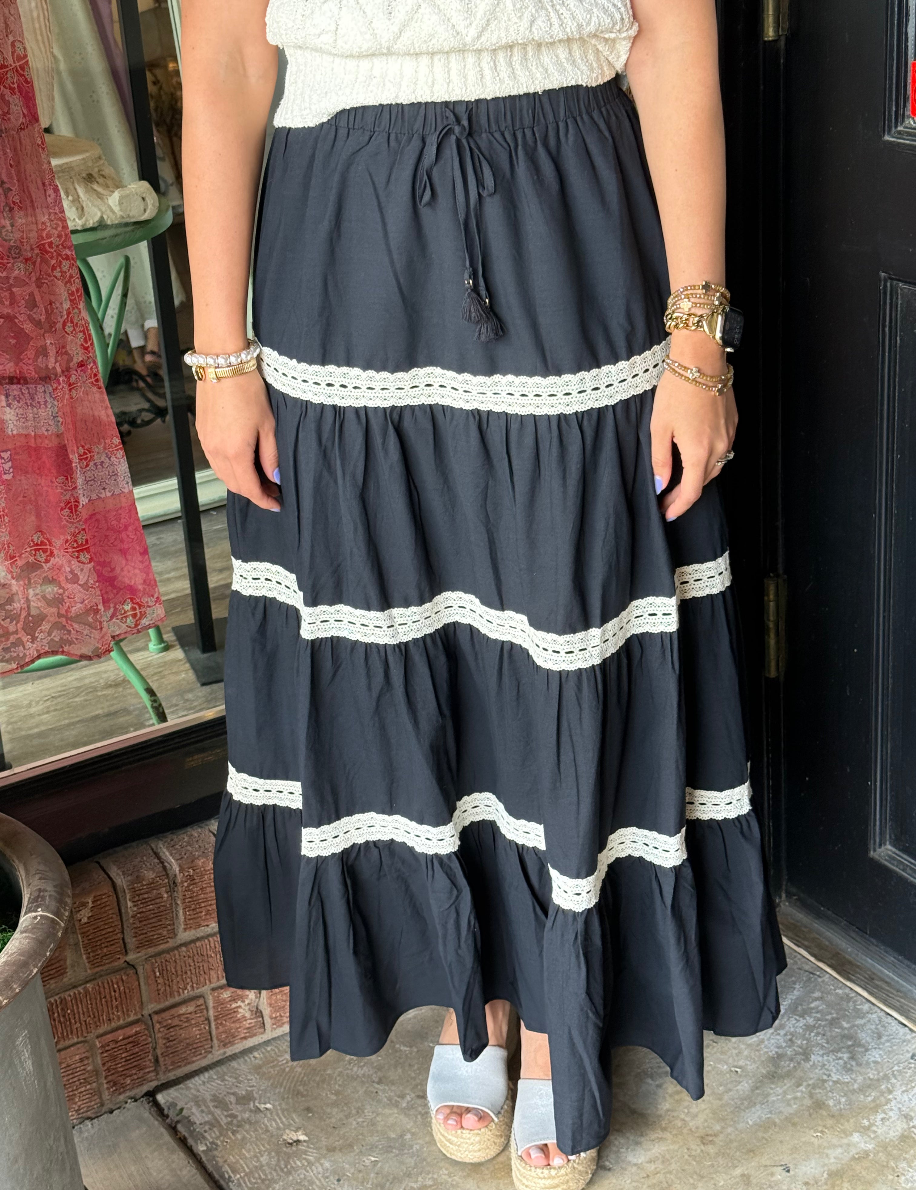 Maria Tiered Maxi Skir