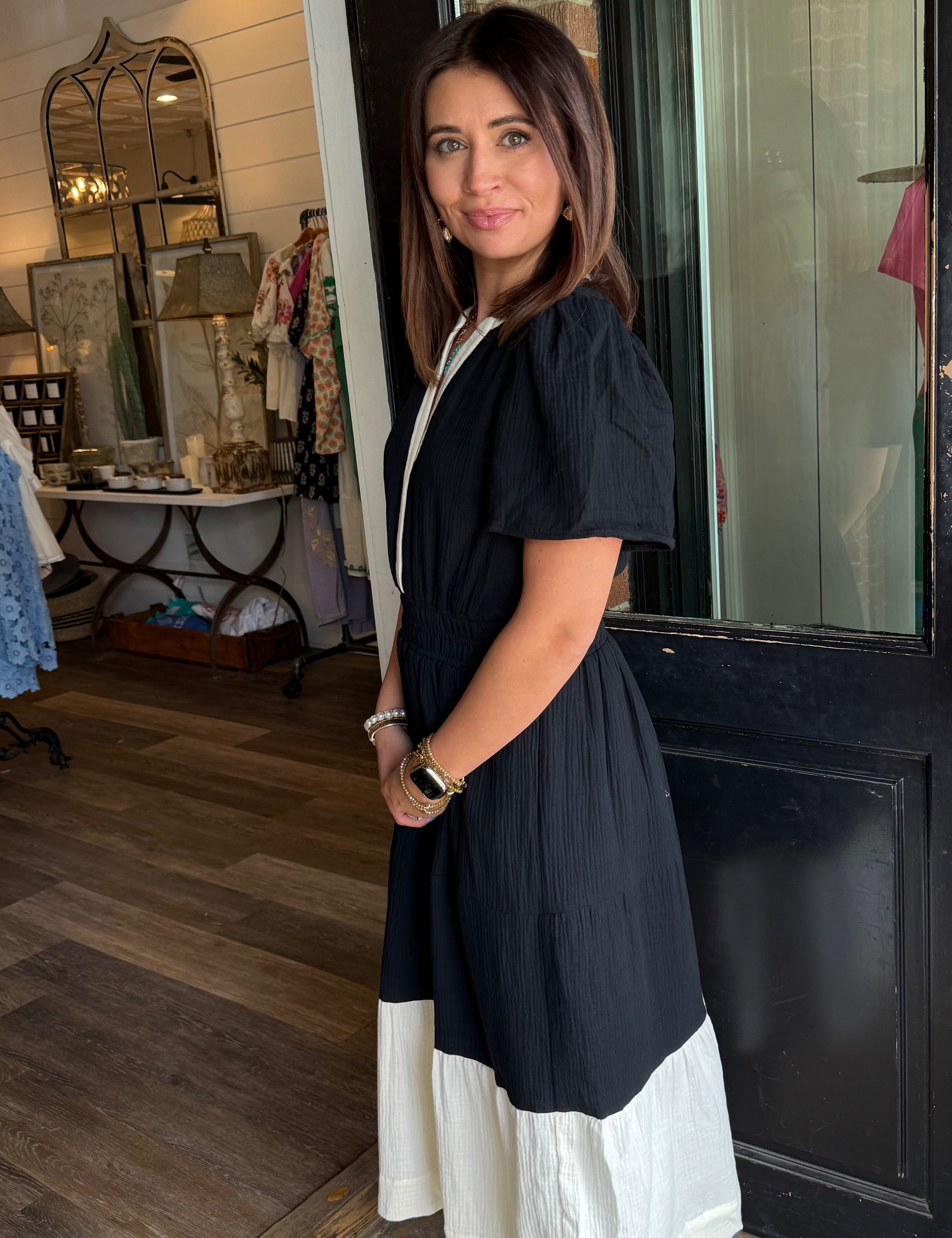 Amara Color Block Maxi Dress