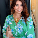 Daphne Botanical Floral Midi Dress