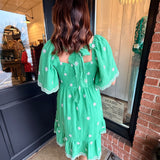 Elise Embroidered Gauze Dress