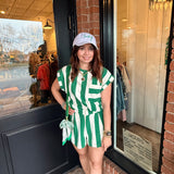 Penelope Striped Round Neck Top