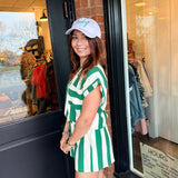 Penelope Striped Round Neck Top