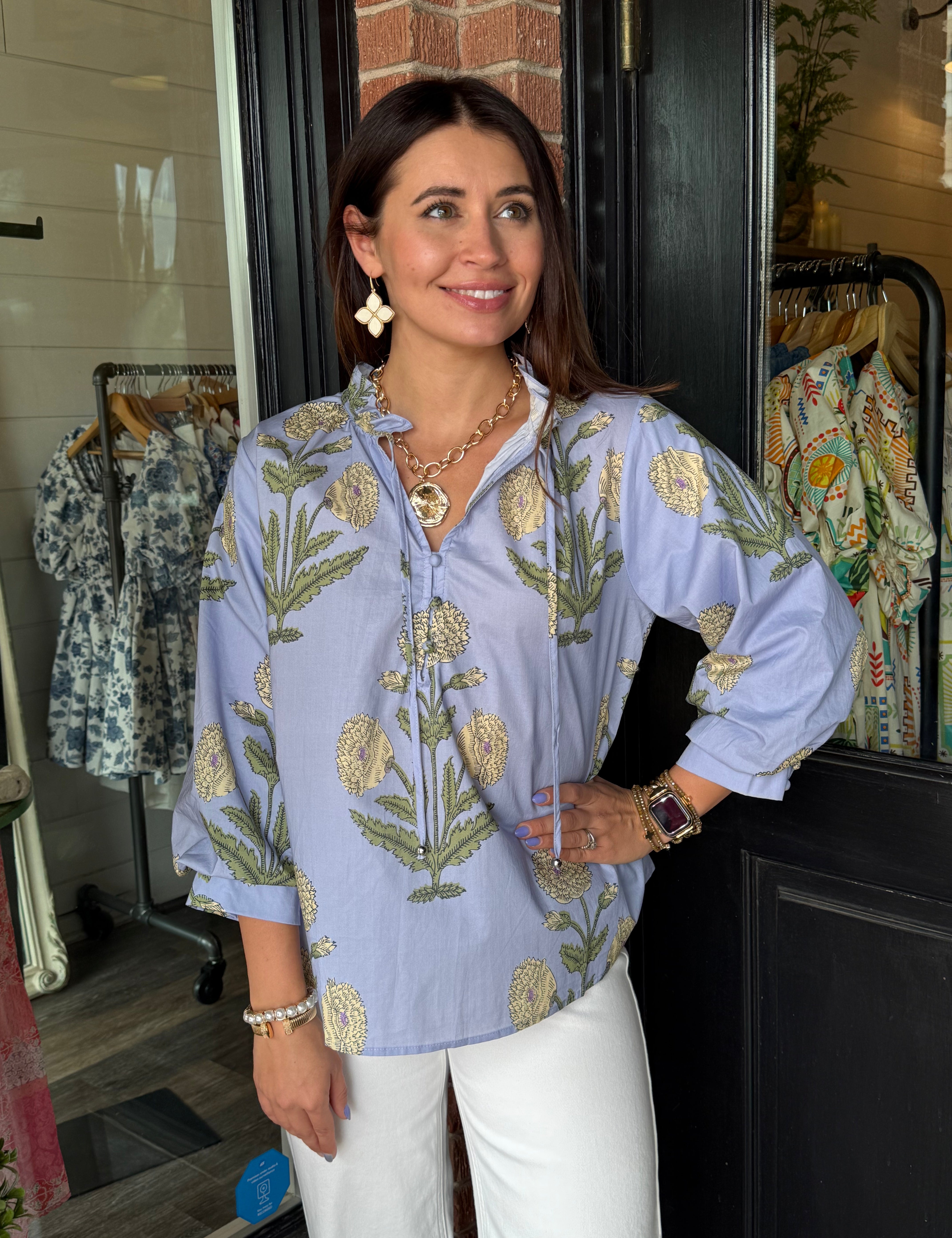 Ivy Floral Print Top