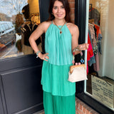 Dedra Pleated Midi Dress