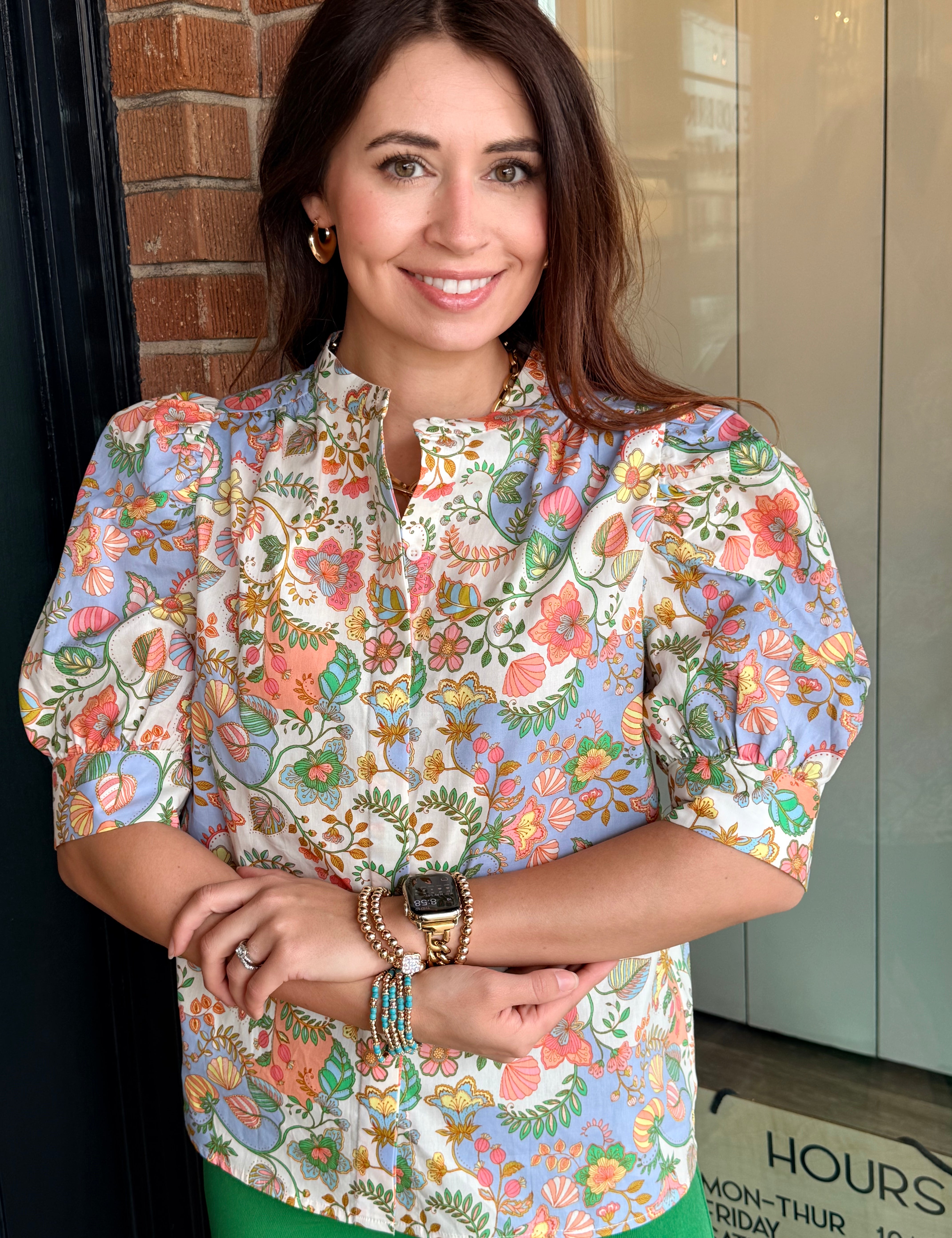 Brinley Floral Puff Sleeve Top