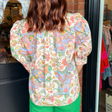 Brinley Floral Puff Sleeve Top